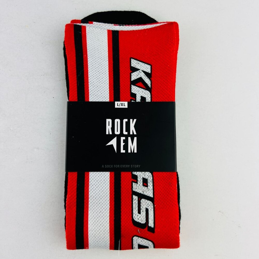 Kansas City Chiefs NFL Football Rock Em Socks L/XL NEW Unused